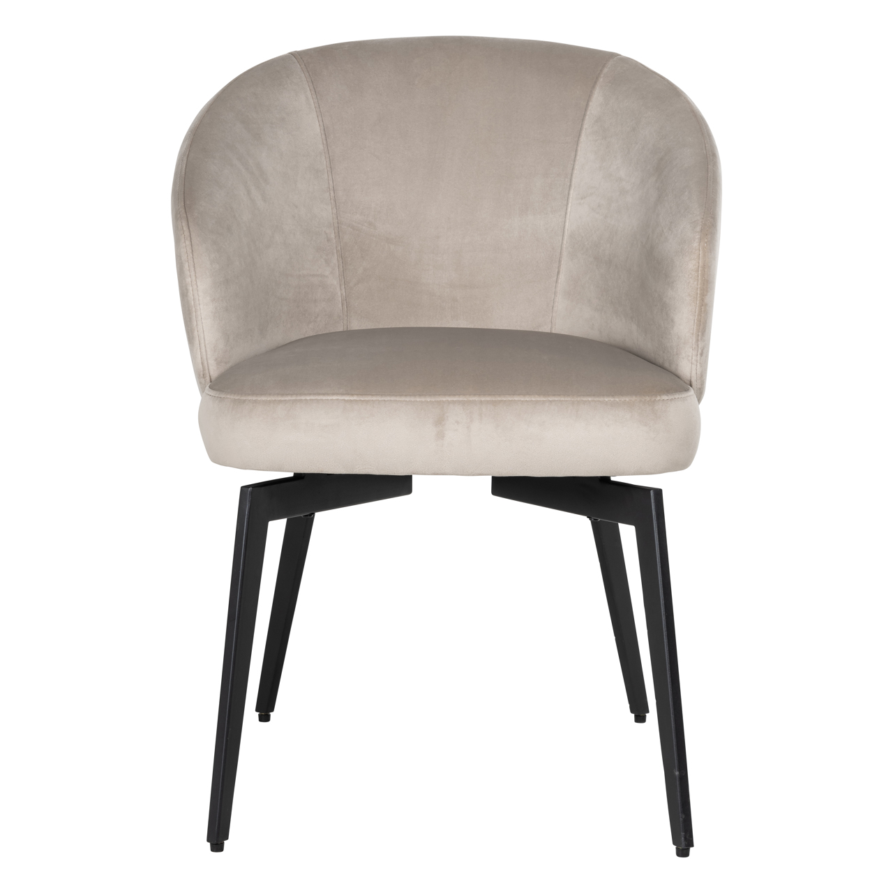 Richmond Interiors Eetkamerstoel Amphara khaki velvet fire retardant