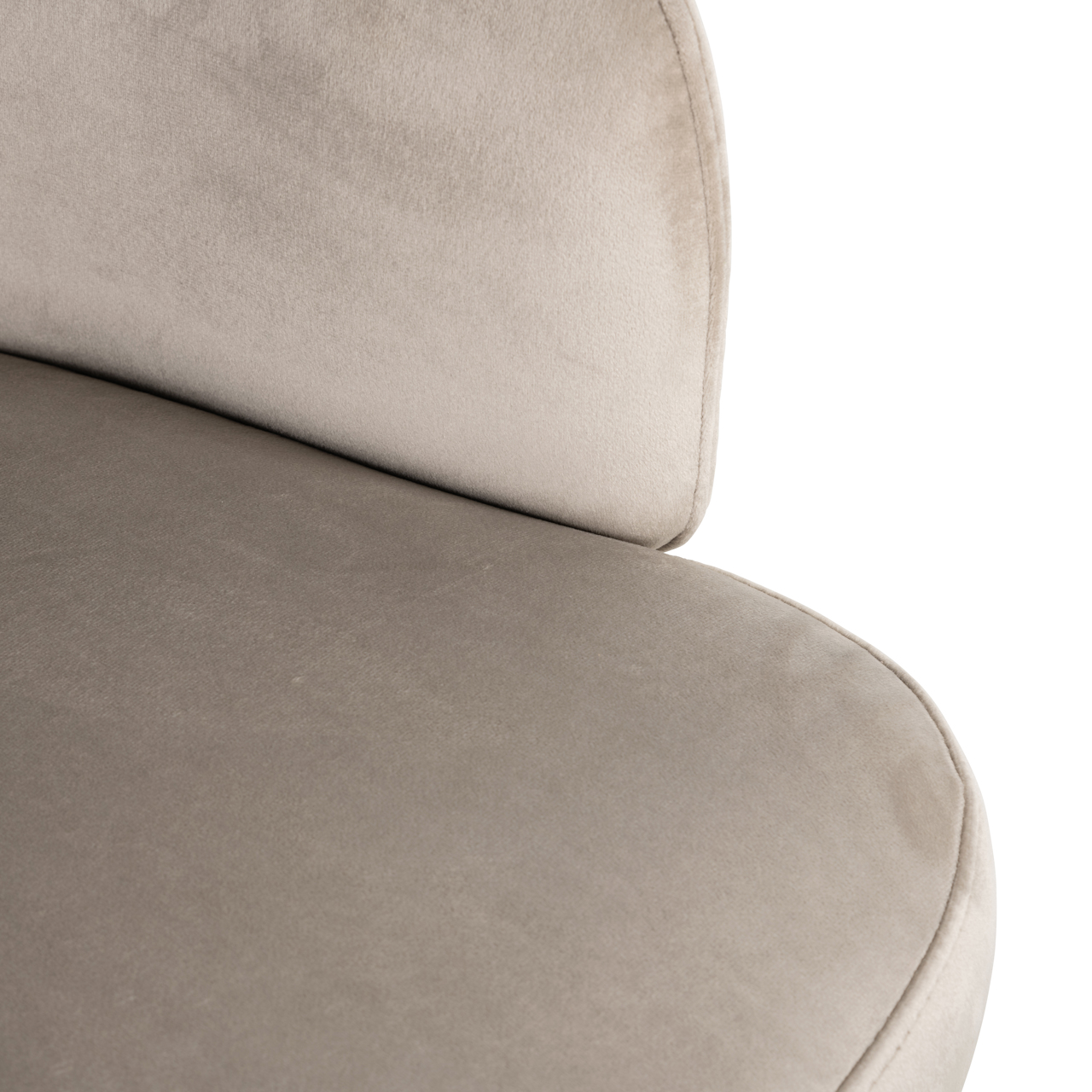 Richmond Interiors Eetkamerstoel Amphara khaki velvet fire retardant