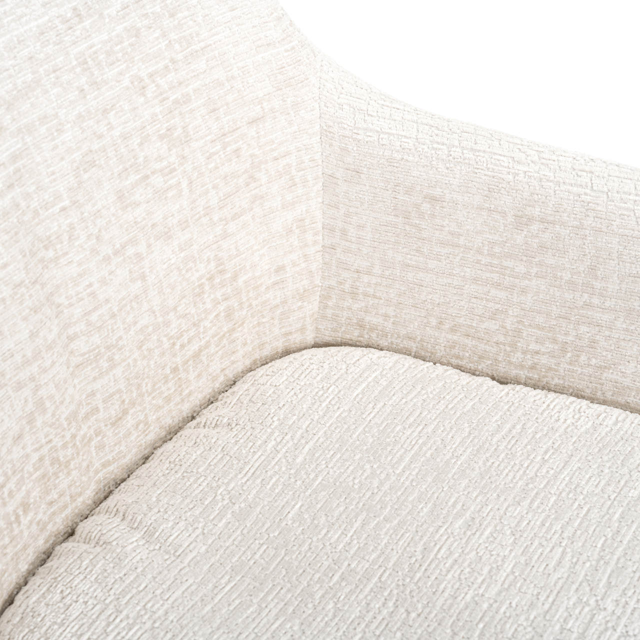 Richmond Interiors Eetkamerstoel Lisonne cream fusion swivel