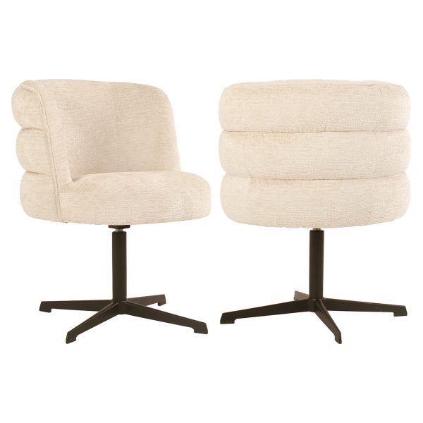 Richmond Interiors Eetkamerstoel Alexander Jones cream fusion swivel (Chadwick)