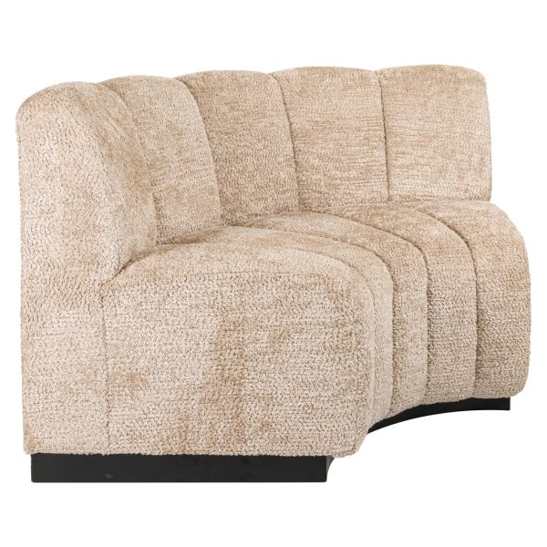 Richmond Interiors Eetkamer bank Hillpark lovely beige round corner