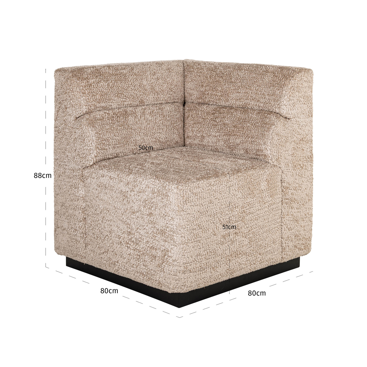 Richmond Interiors Eetkamer bank Delia customized corner fire retardant
