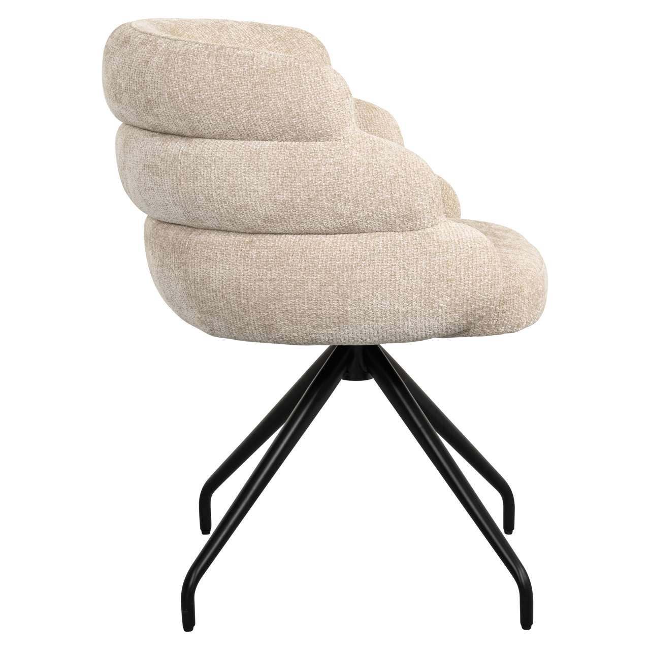 Richmond Interiors Eetkamerstoel Kayla cream unicorn swivel
