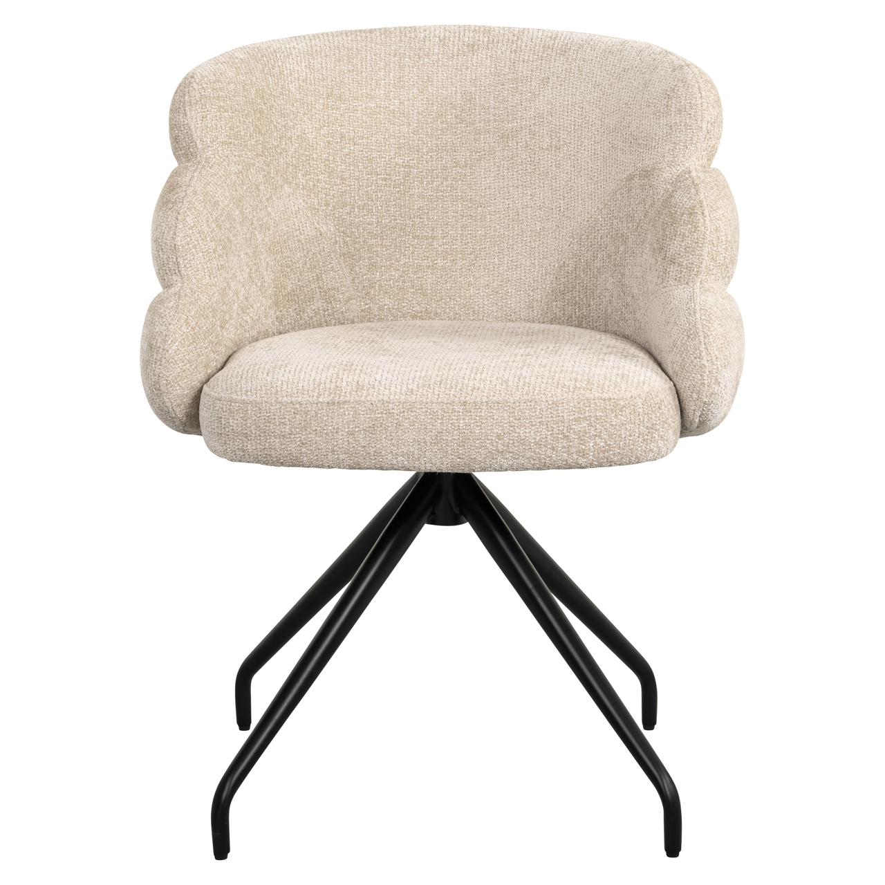 Richmond Interiors Eetkamerstoel Kayla cream unicorn swivel