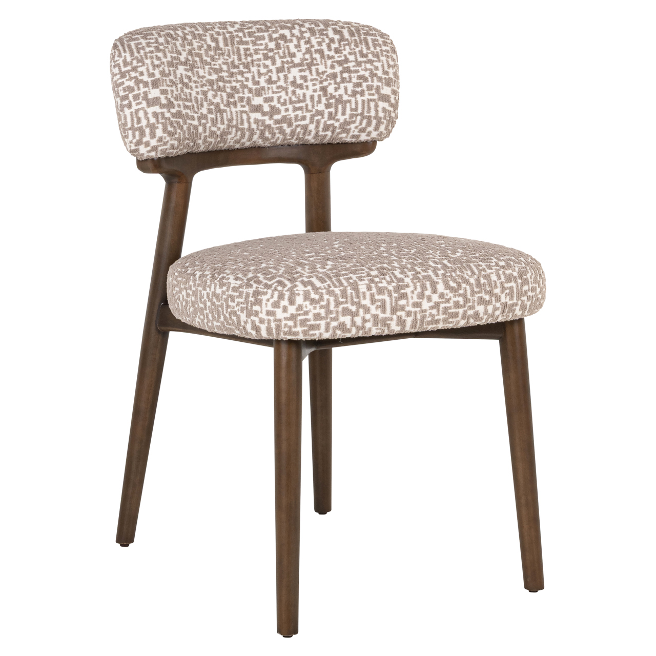 Richmond Interiors Eetkamerstoel Basker natural geo (Set of 2)