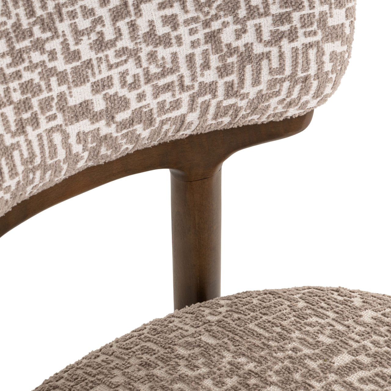 Richmond Interiors Eetkamerstoel Basker natural geo (Set of 2)