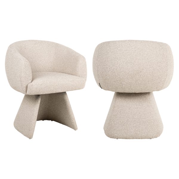 Richmond Interiors Eetkamerstoel Quiriro biscotti swivel
