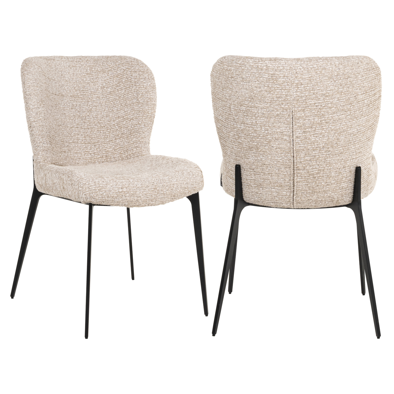 Richmond Interiors Eetkamerstoel Sergio natural linear