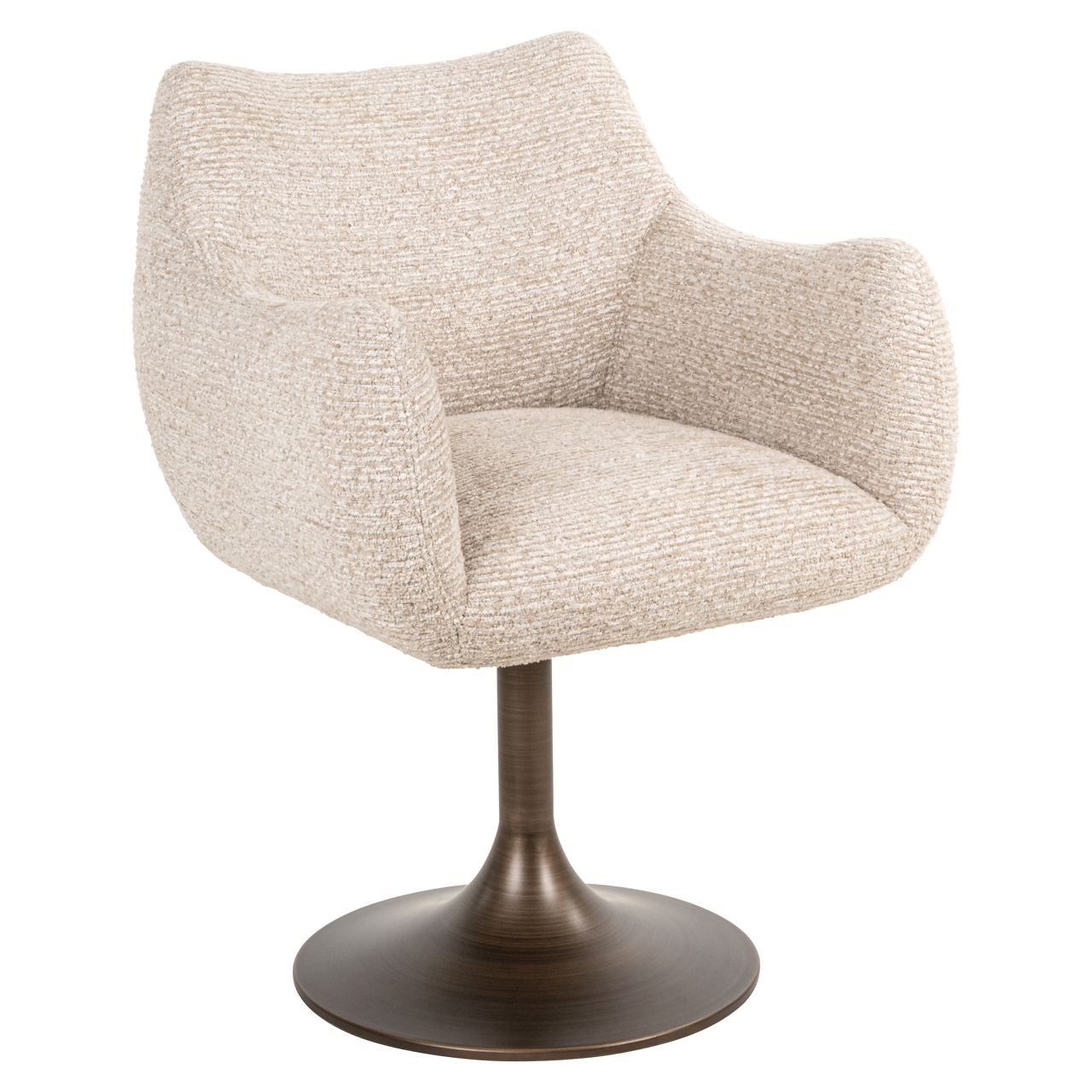 Richmond Interiors Eetkamerstoel Aldo natural linear swivel