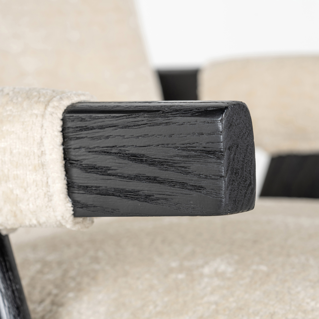 Richmond Interiors Eetkamerstoel Cooper white chenille
