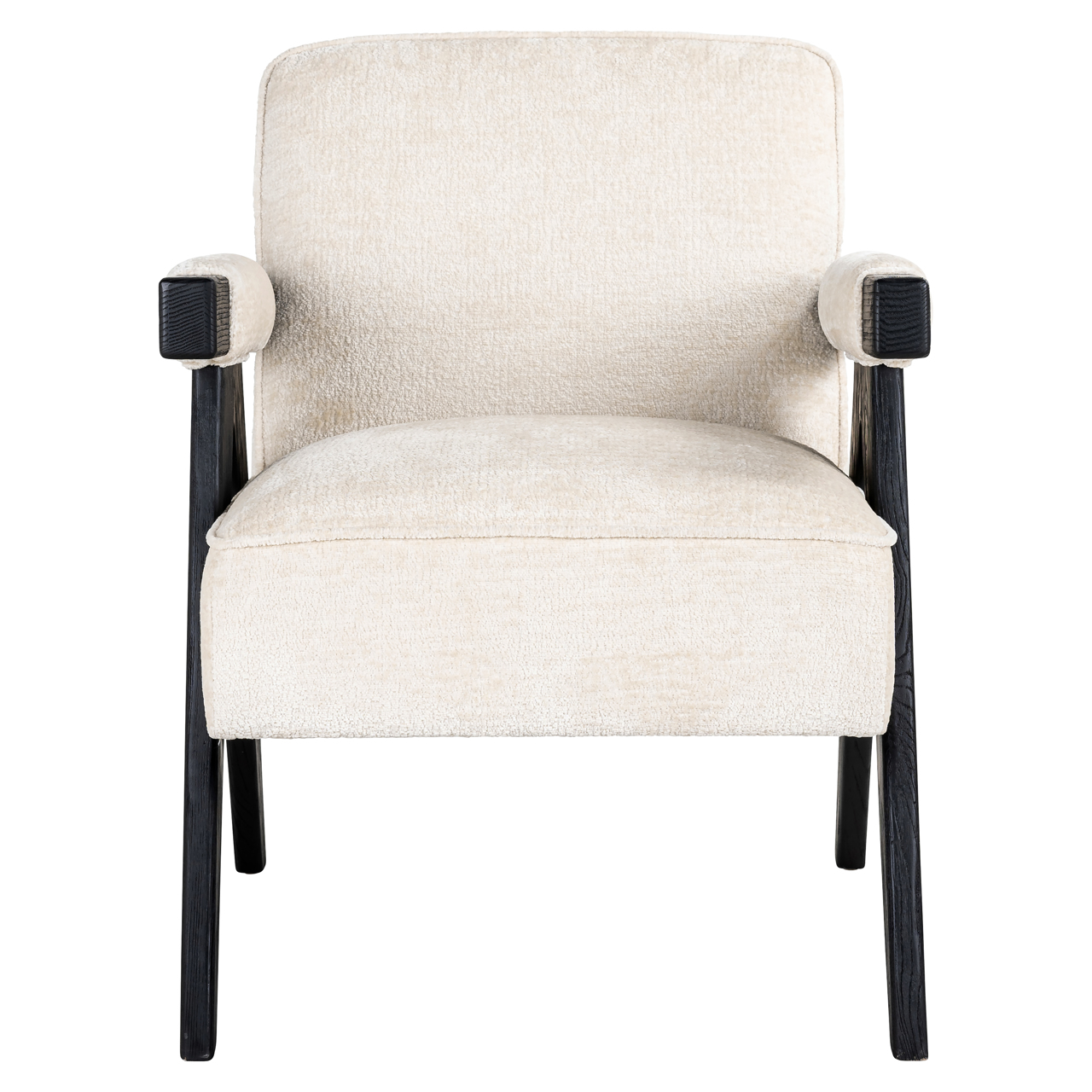 Richmond Interiors Lounge stoel Cooper white chenille