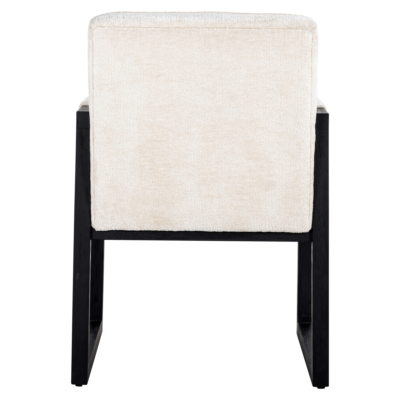 Richmond Interiors Eetkamerstoel Beck white chenille