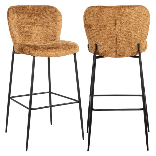 Richmond Interiors Barstoel Darby cognac fusion