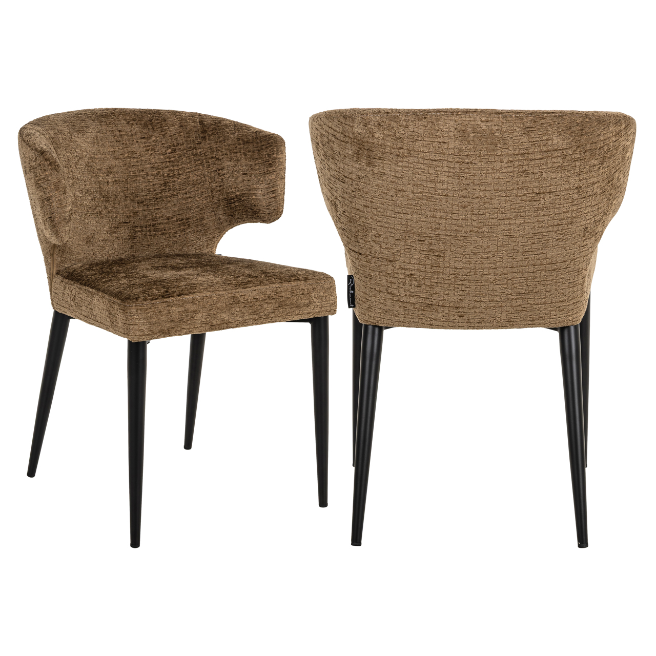 Richmond Interiors Eetkamerstoel Taylor brandy fusion fire retardant
