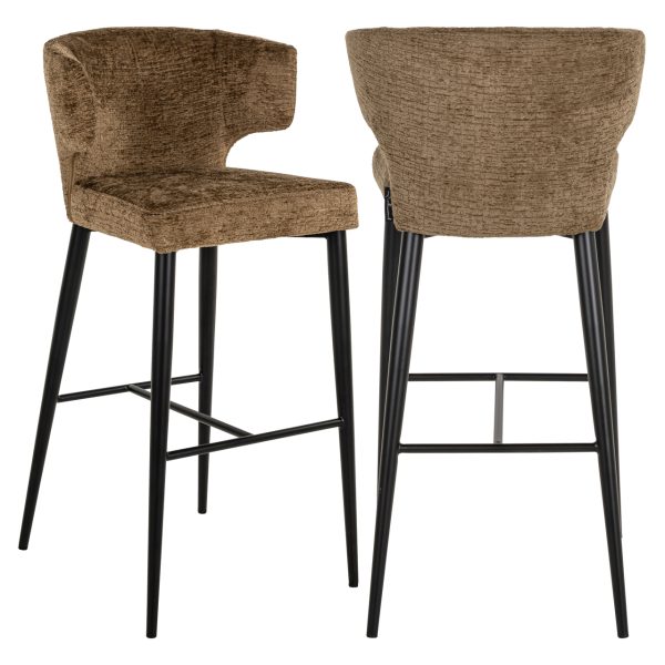 Richmond Interiors Barstoel Taylor brandy fusion fire retardant