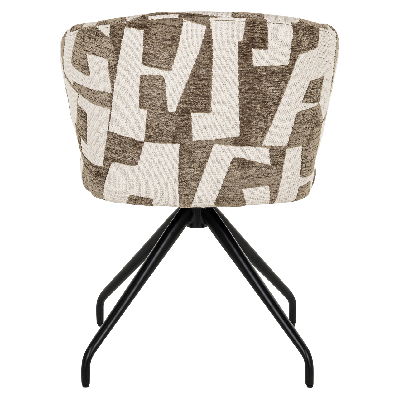 Richmond Interiors Eetkamerstoel Milly moss graffic swivel