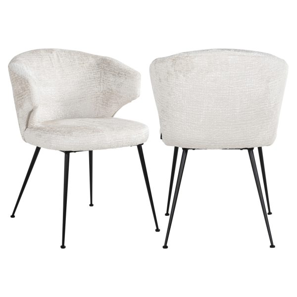 Richmond Interiors Eetkamerstoel Xandra cream fusion