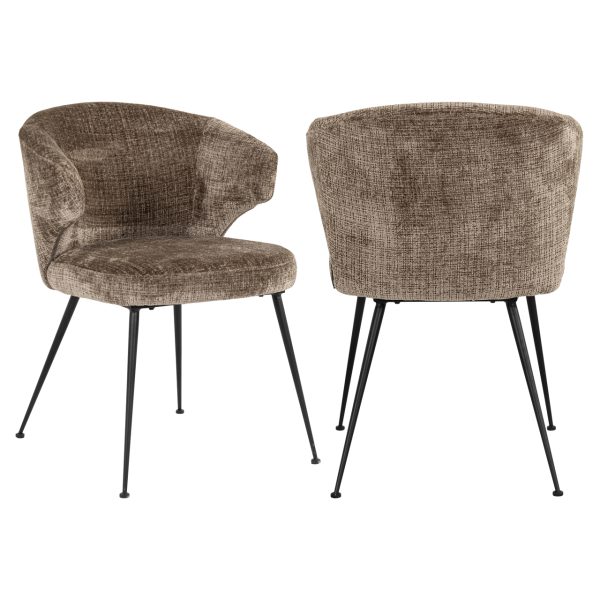 Richmond Interiors Eetkamerstoel Xandra niagara stone fire retardant