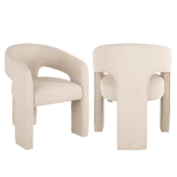 Richmond Interiors Eetkamerstoel Belle biscotti fire retardant