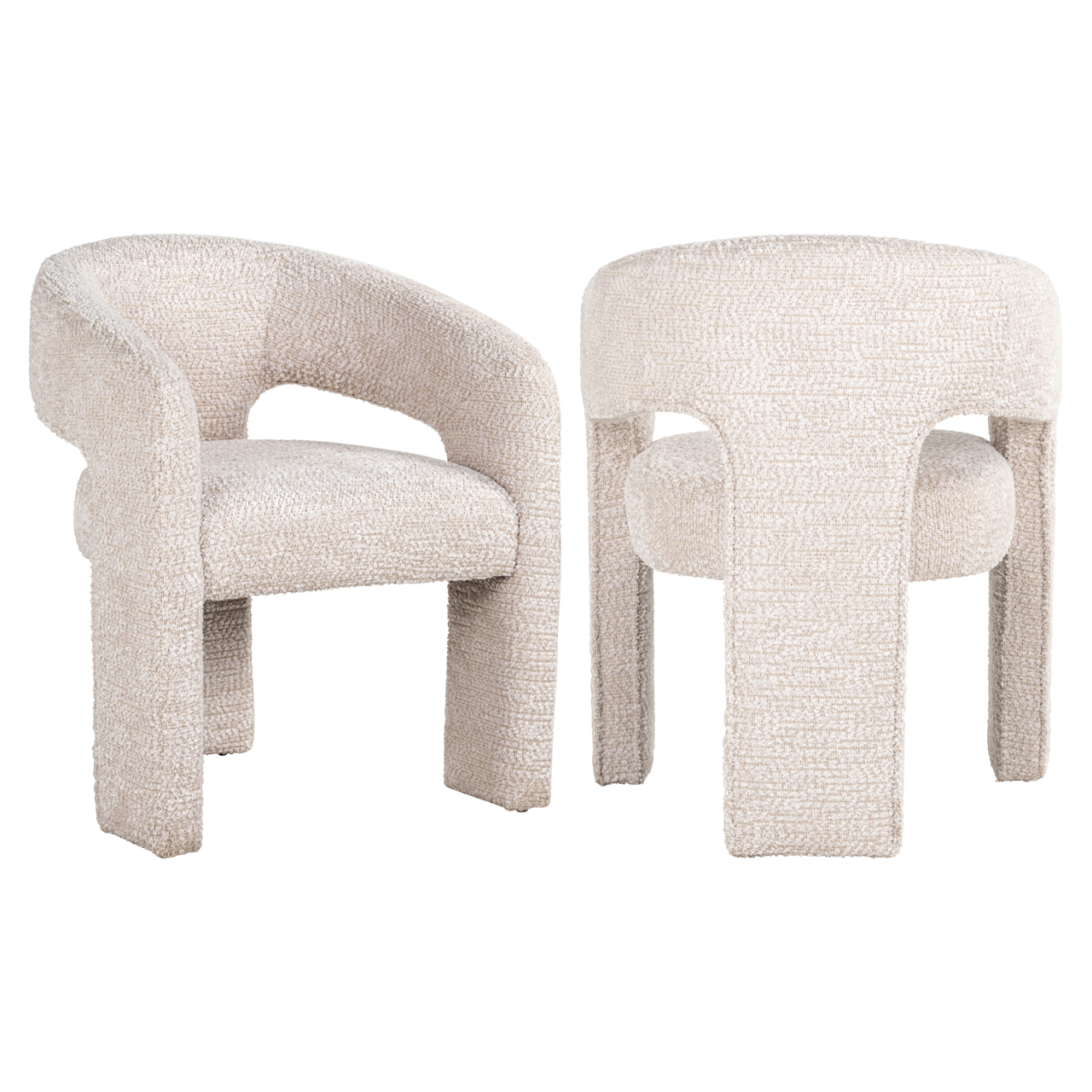 Richmond Interiors Eetkamerstoel Belle lovely cream fire retardant