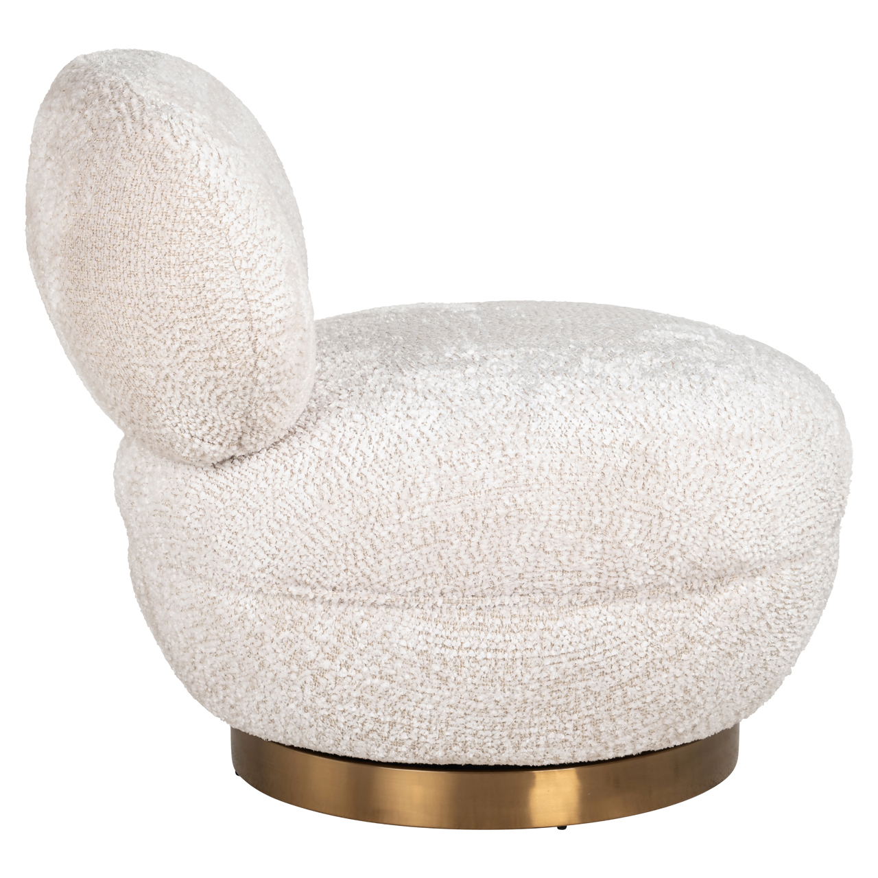 Richmond Interiors Lounge stoel Jace lovely cream swivel