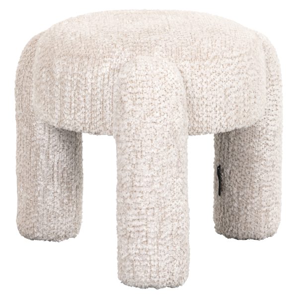 Richmond Interiors Poef & Voetenbank Holly lovely cream