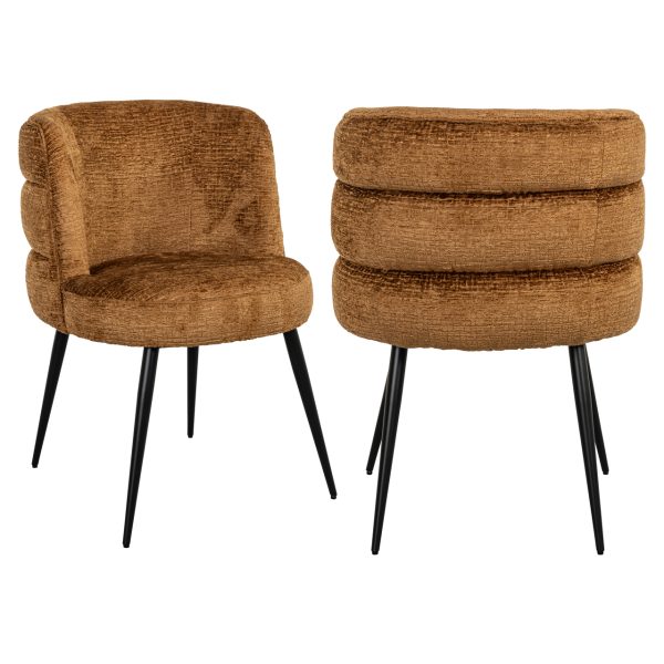 Richmond Interiors Eetkamerstoel Stella cognac fusion