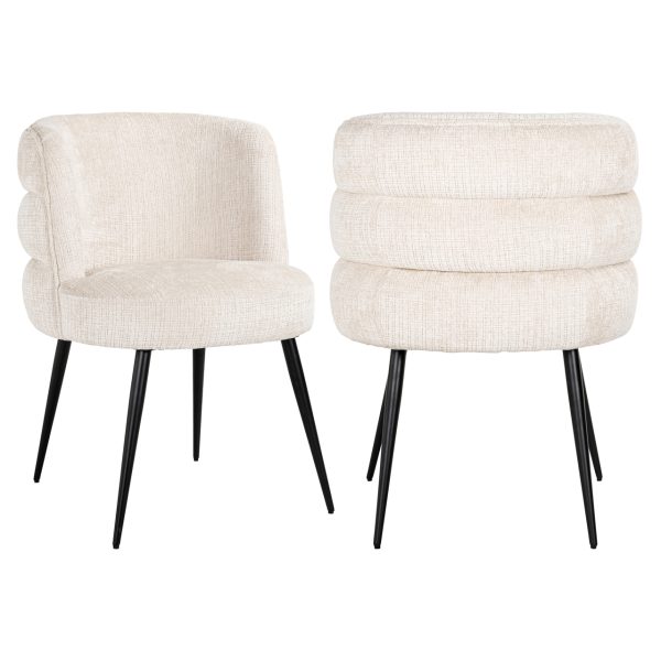 Richmond Interiors Eetkamerstoel Stella niagara beige fire retardant