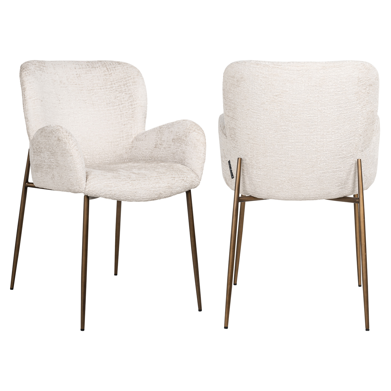 Richmond Interiors Eetkamerstoel Amber cream fusion fire retardant