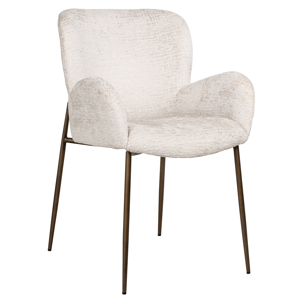 Richmond Interiors Eetkamerstoel Amber cream fusion fire retardant