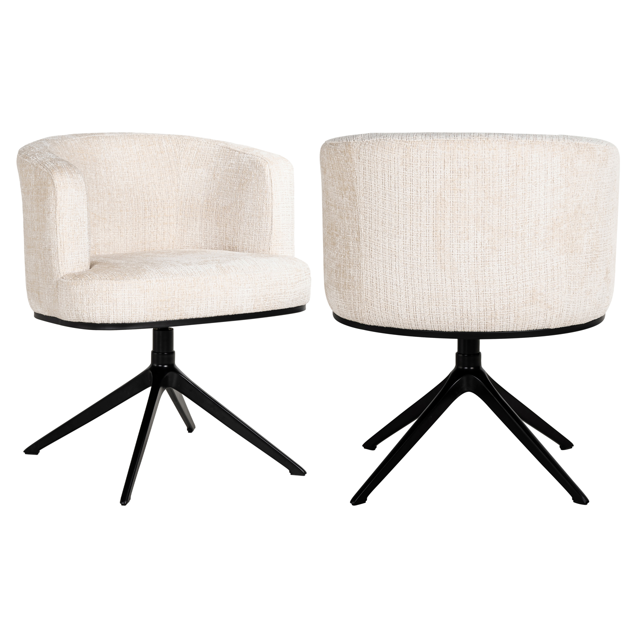 Richmond Interiors Eetkamerstoel Cheyenne niagara beige swivel