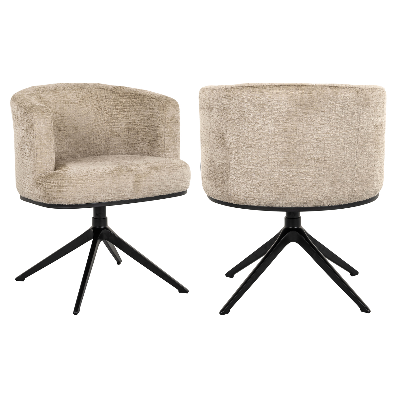 Richmond Interiors Eetkamerstoel Cheyenne desert fusion swivel fire retardant