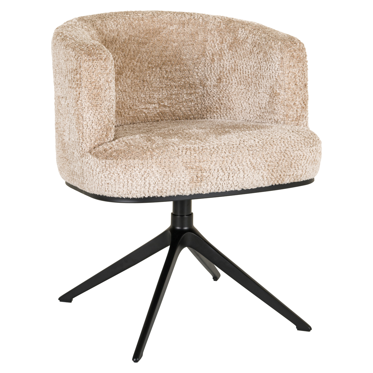 Richmond Interiors Eetkamerstoel Cheyenne lovely beige swivel