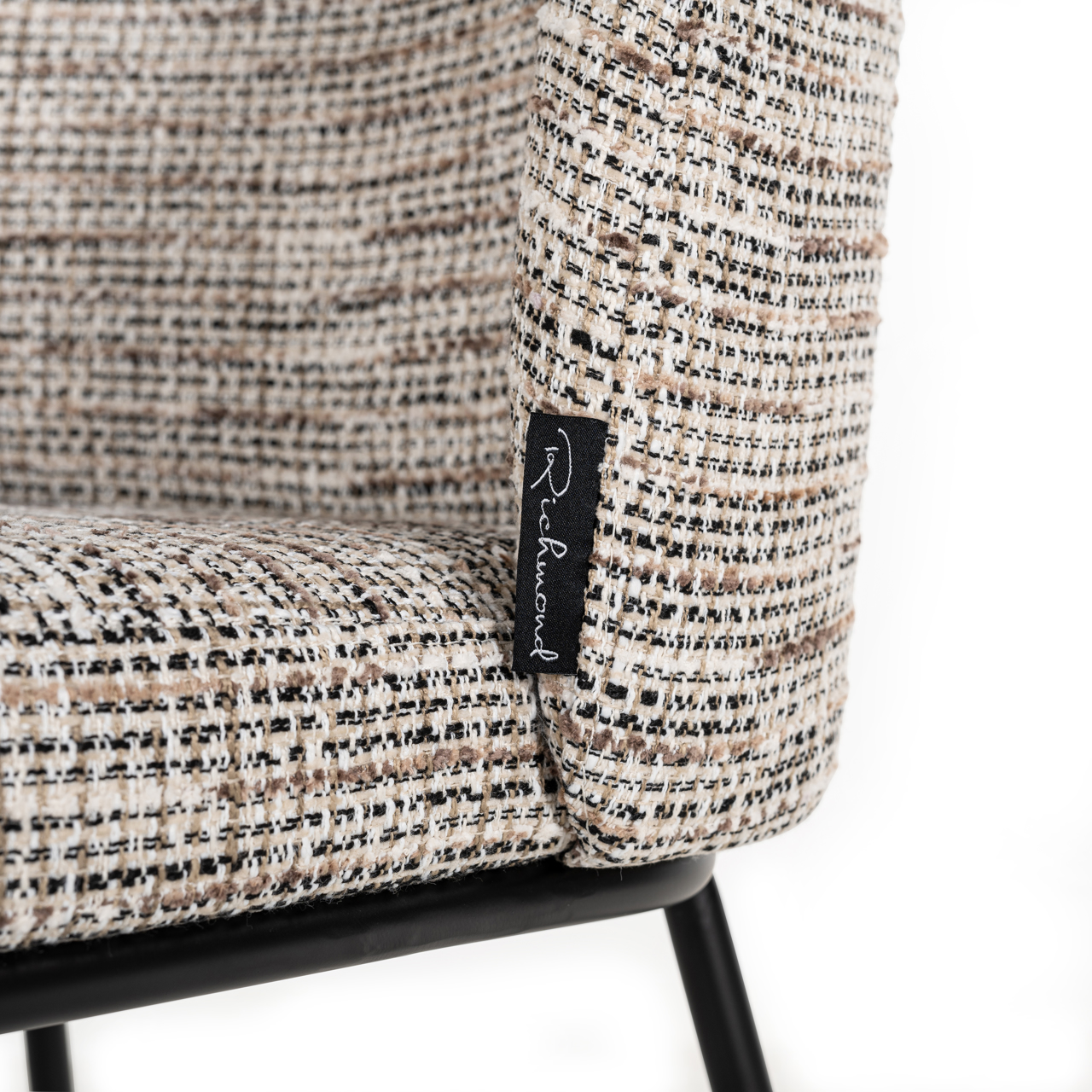 Richmond Interiors Eetkamerstoel Elvi trendy nature fire retardant (Set of 2)