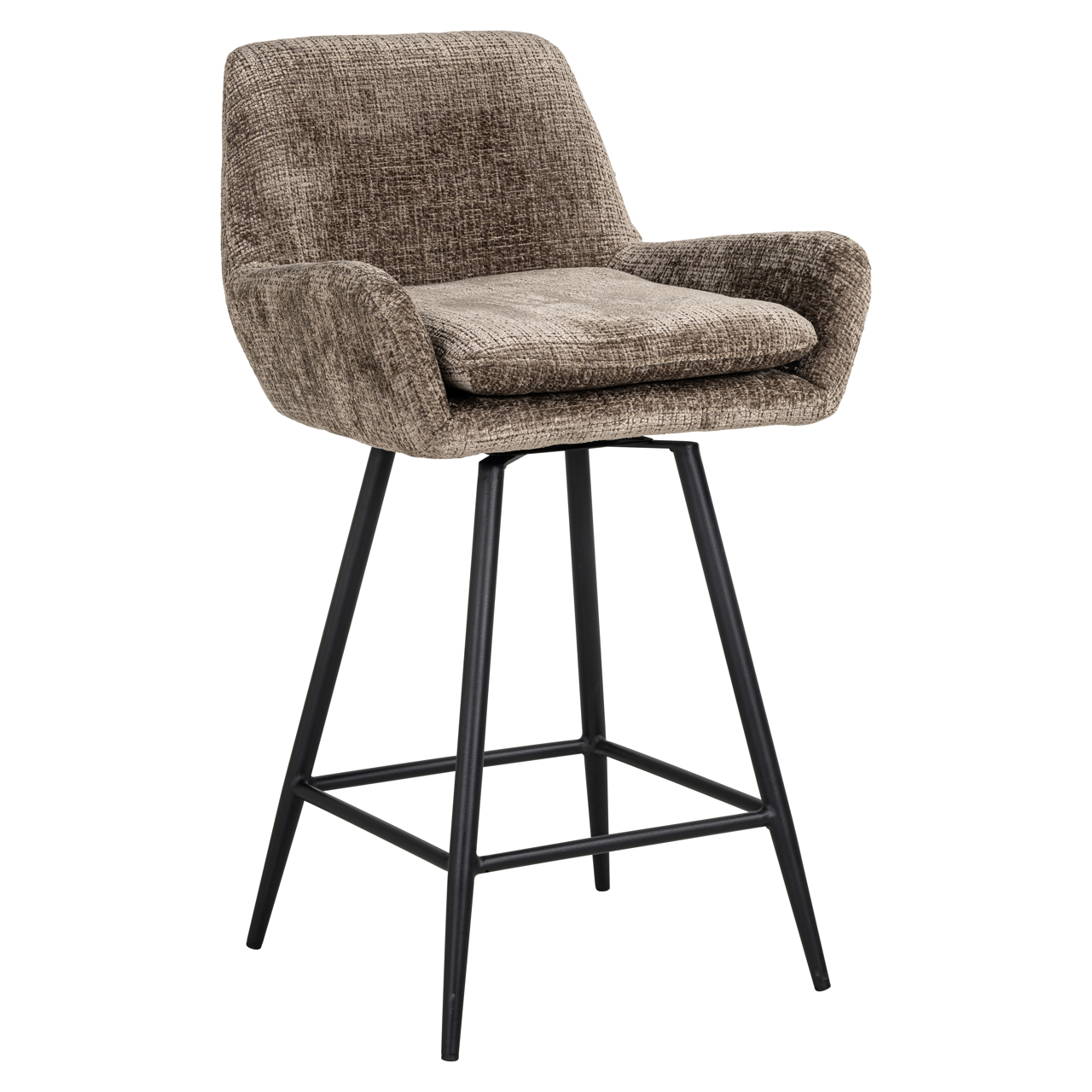 Richmond Interiors Counterstoel Linsey niagara stone swivel (Set of 2)