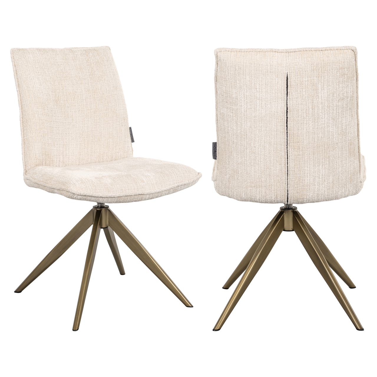 Richmond Interiors Eetkamerstoel Dakota niagara beige swivel