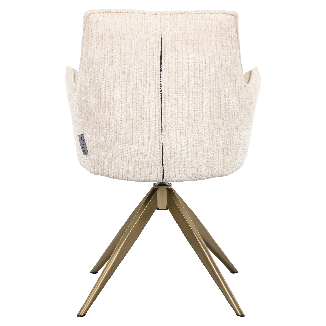 Richmond Interiors Eetkamerstoel Dakota niagara beige swivel with arm