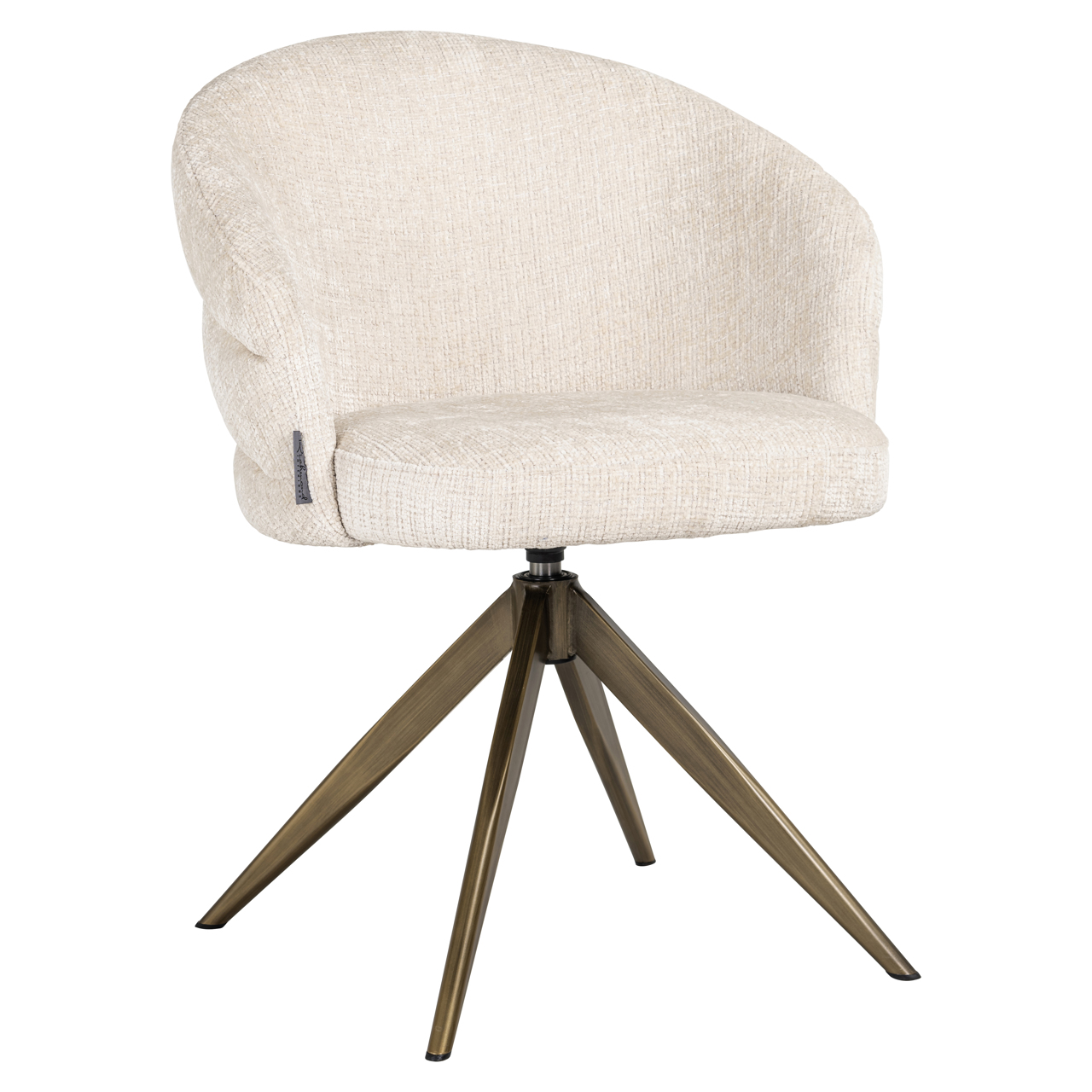 Richmond Interiors Eetkamerstoel Zendaya niagara beige swivel