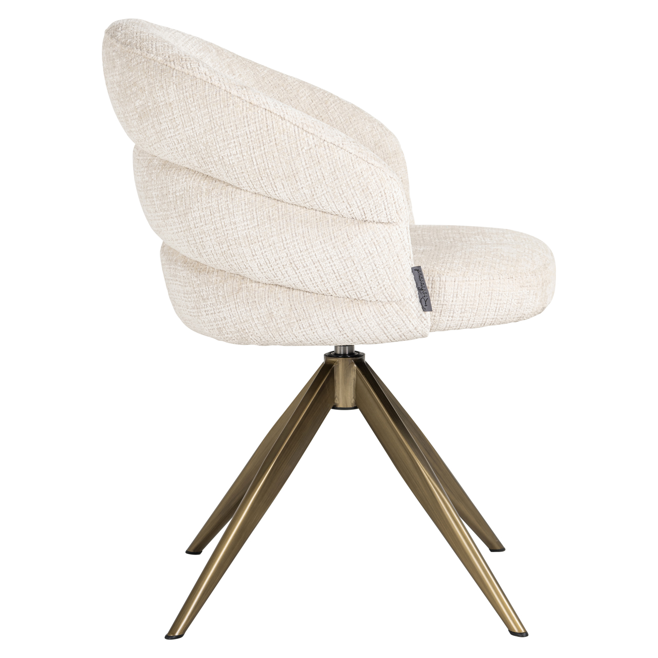 Richmond Interiors Eetkamerstoel Zendaya niagara beige swivel