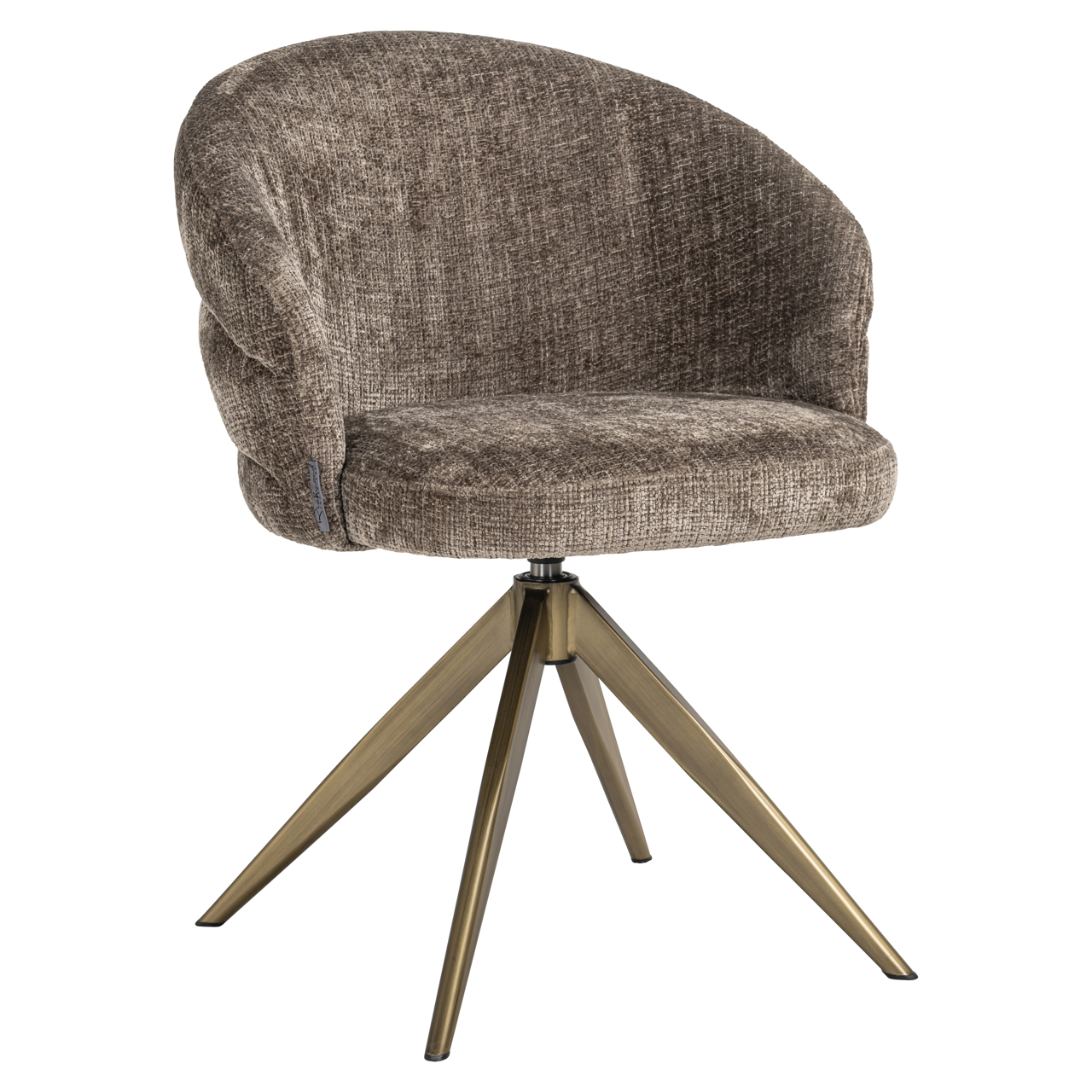 Richmond Interiors Eetkamerstoel Zendaya niagara stone swivel