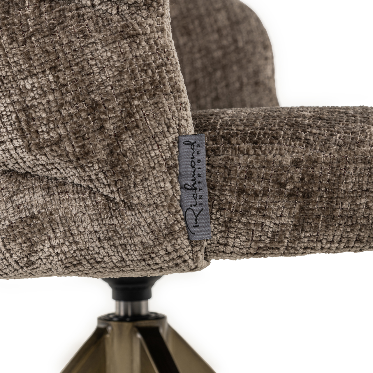 Richmond Interiors Eetkamerstoel Zendaya niagara stone swivel