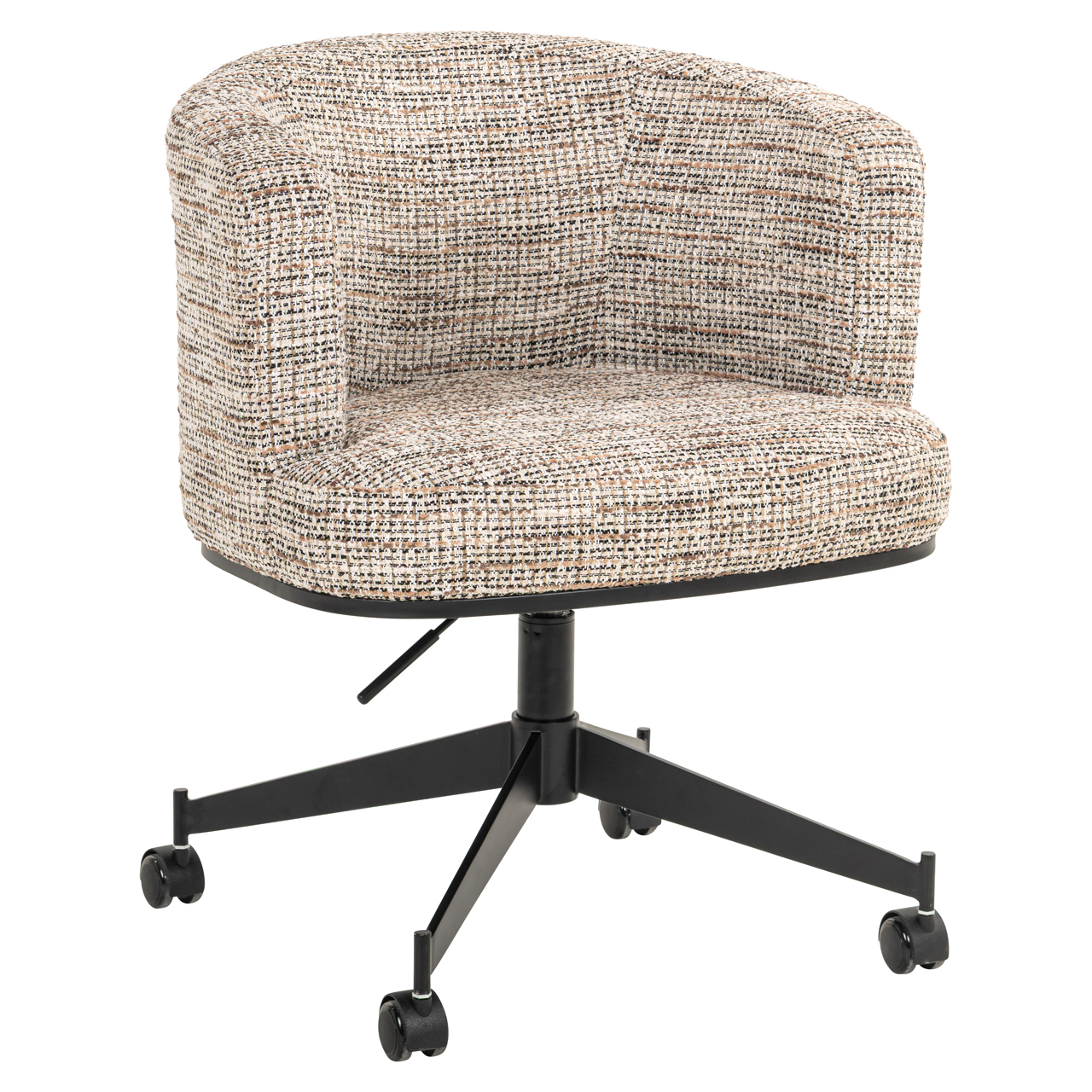 Richmond Interiors Eetkamerstoel Rochenne trendy nature swivel on wheels