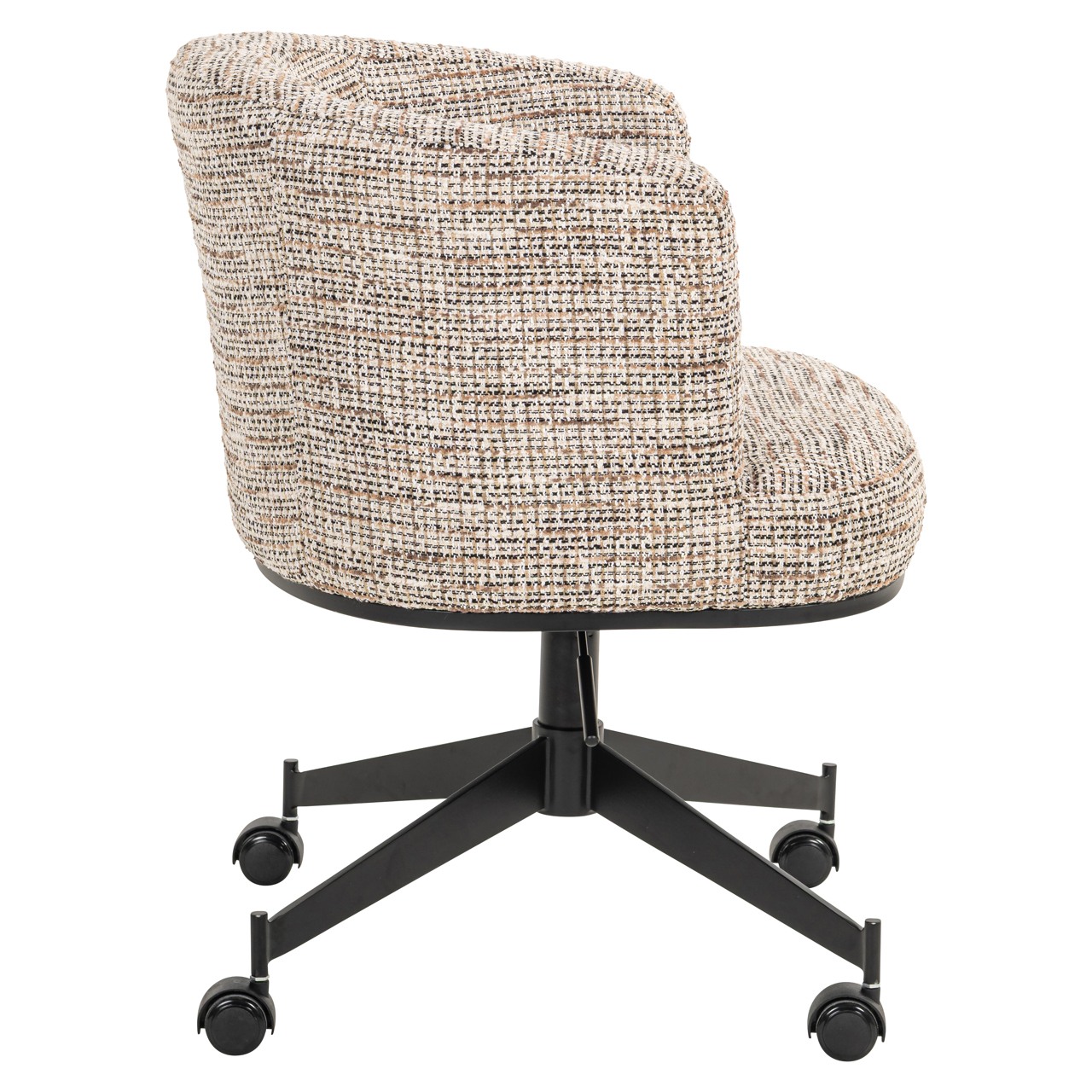Richmond Interiors Eetkamerstoel Rochenne trendy nature swivel on wheels