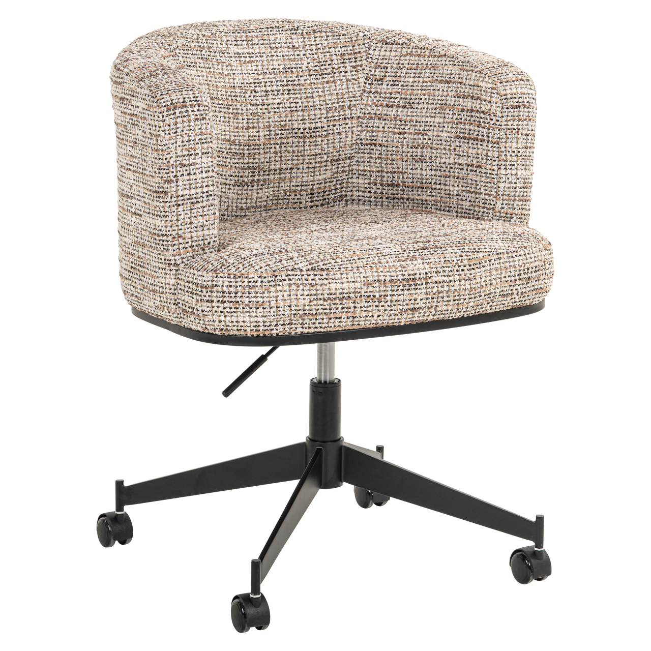 Richmond Interiors Eetkamerstoel Rochenne trendy nature swivel on wheels