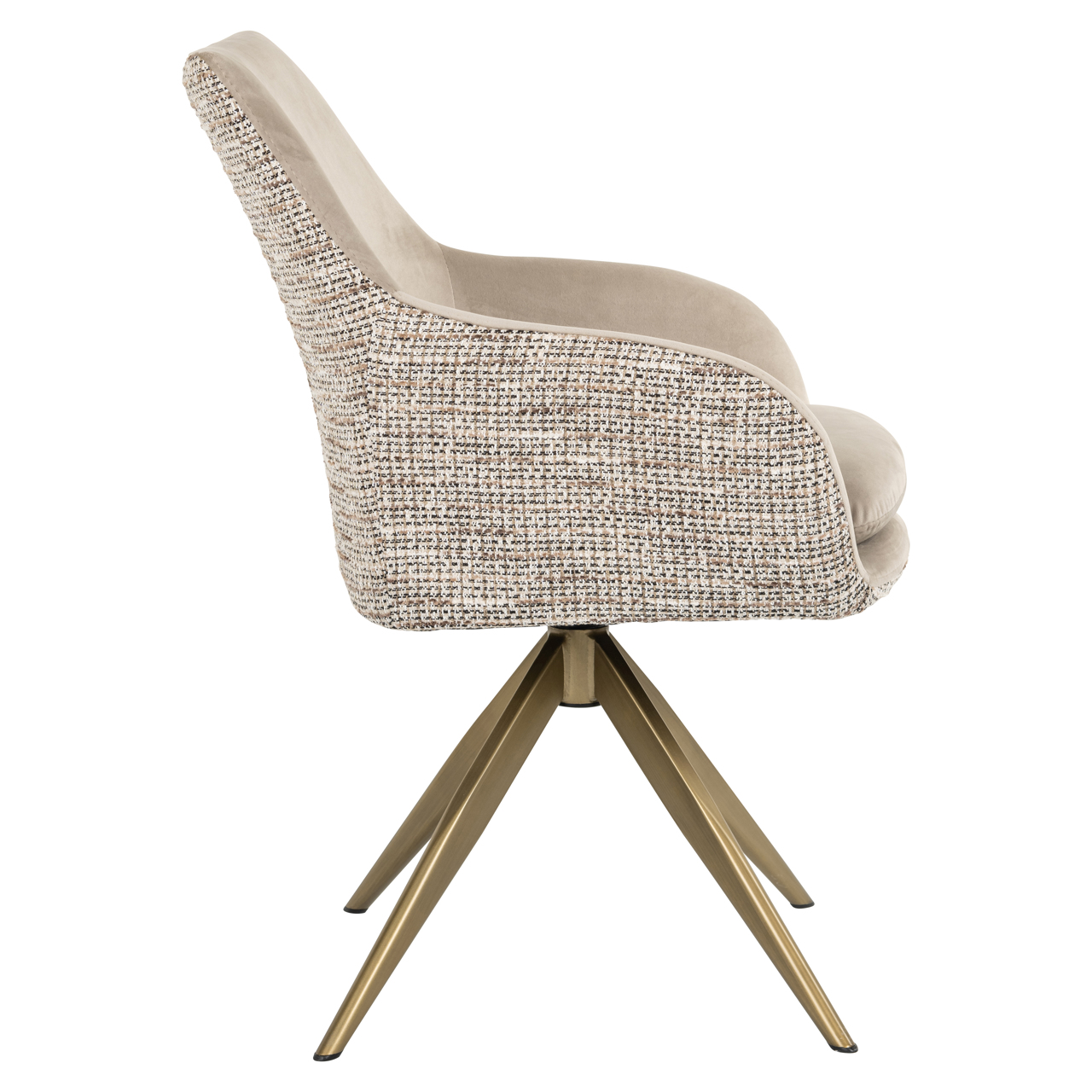 Richmond Interiors Eetkamerstoel Lisonne trendy nature swivel