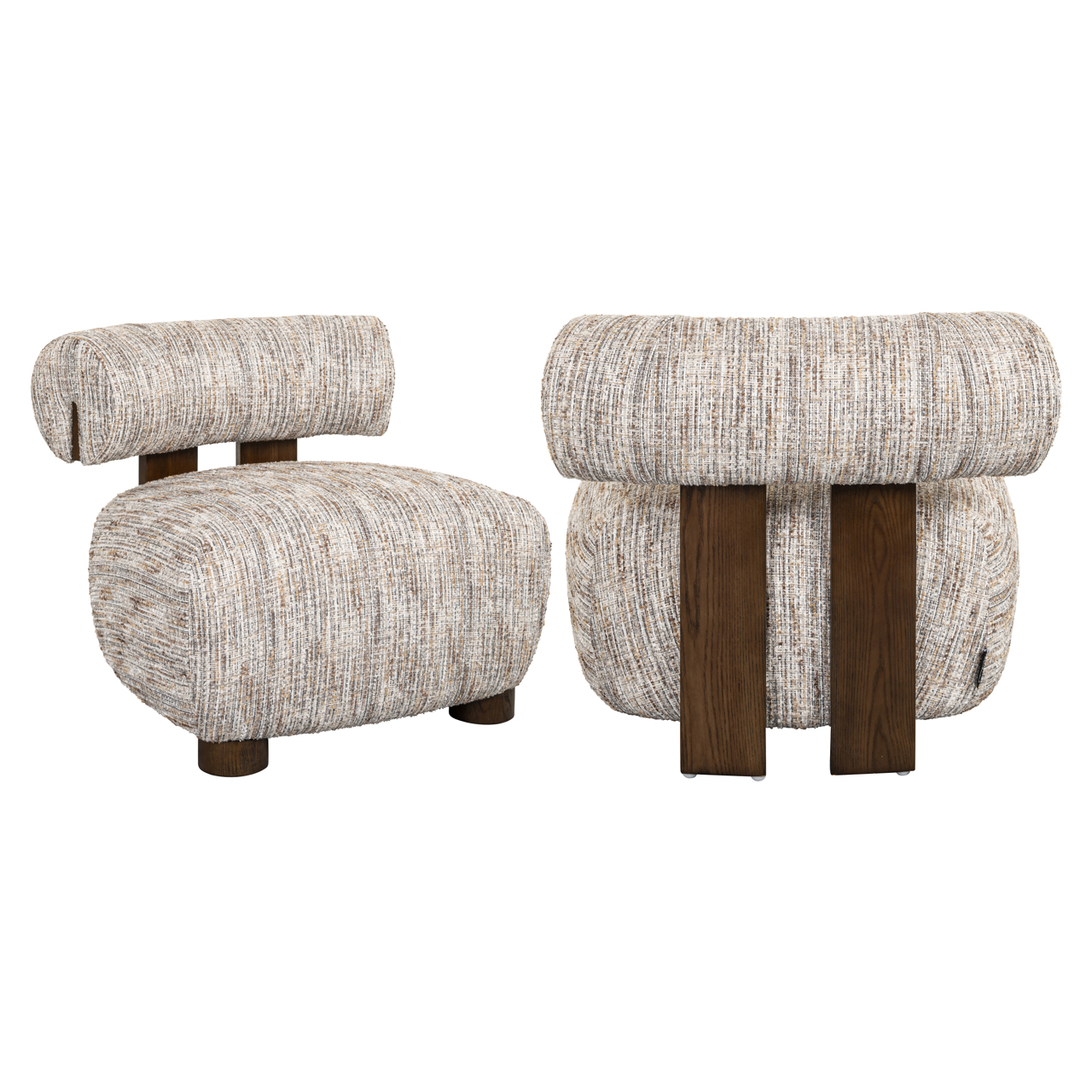 Richmond Interiors Lounge stoel Arabella greige coco