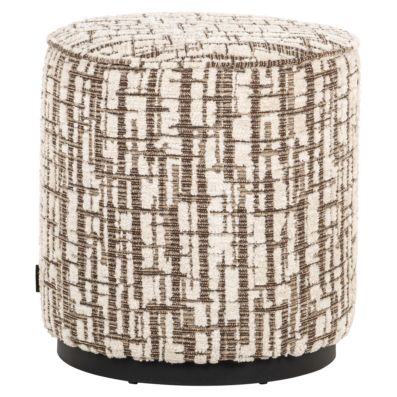 Richmond Interiors Poef & Voetenbank Lexie cream 45Ø
