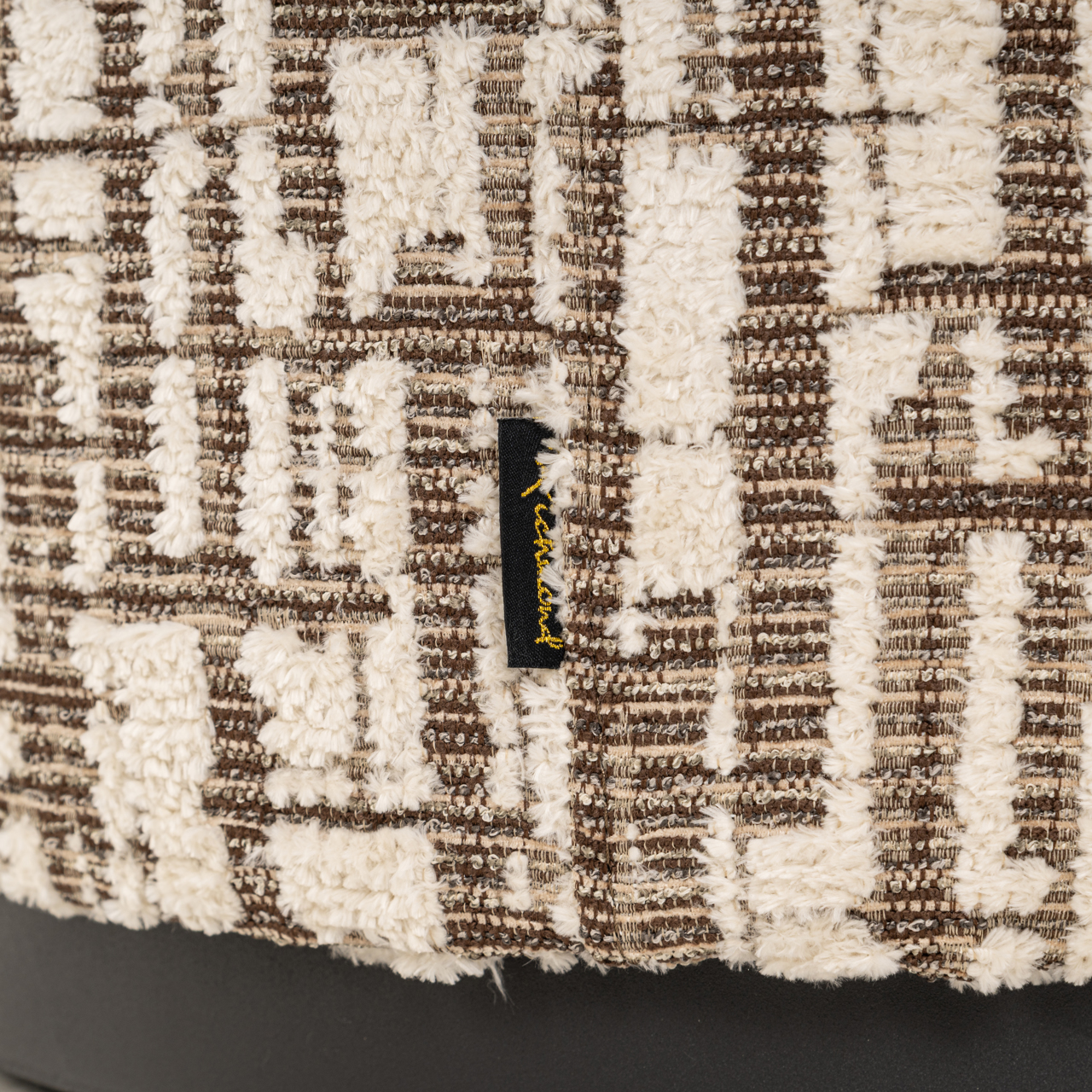 Richmond Interiors Poef & Voetenbank Lexie cream 45Ø