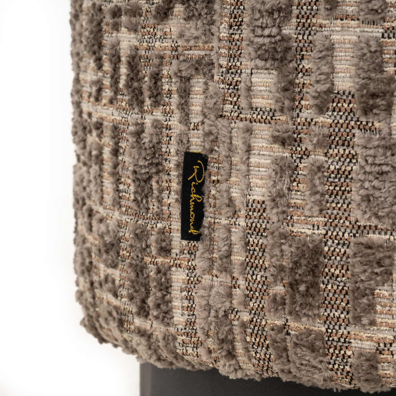 Richmond Interiors Poef & Voetenbank Lexie greige 45Ø