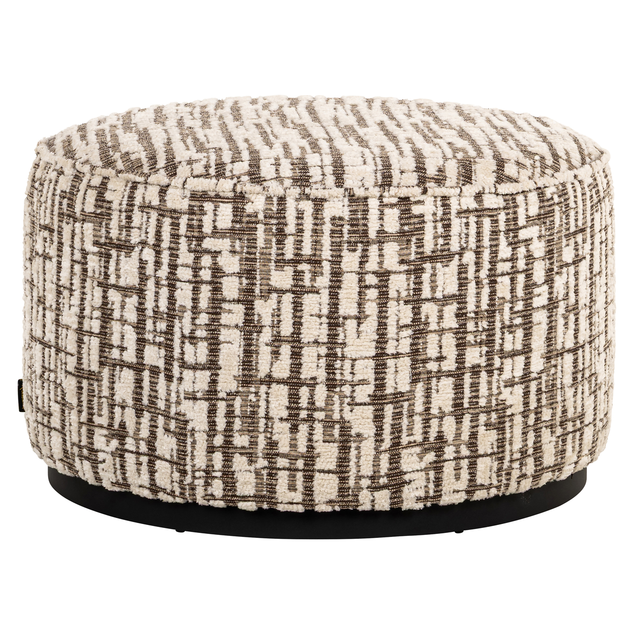 Richmond Interiors Poef & Voetenbank Lexie cream 70Ø